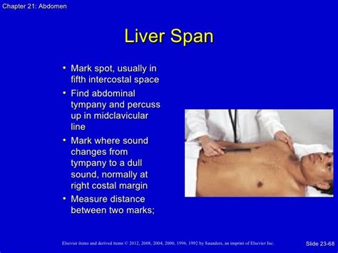 scratch test for liver|liver palpable below costal margin.